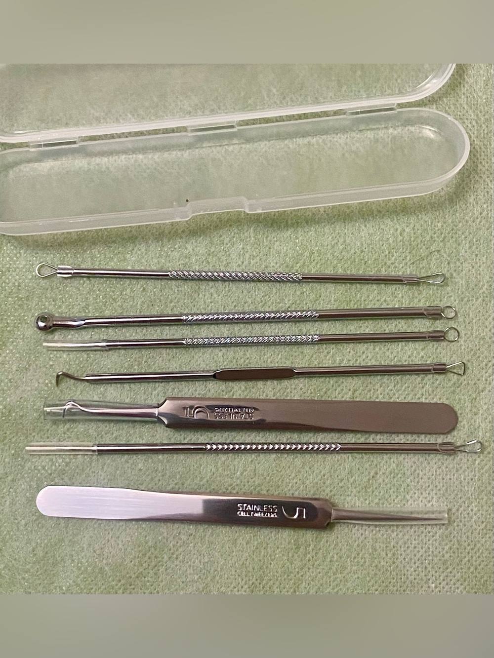 Stainless Steel Blackhead and Comedone Extractor Set